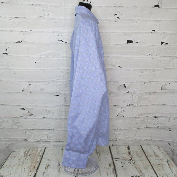 Hickey Freeman Bleecker Plaid Business Casual Shirt - Picture 2 of 7